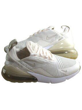 Women's Nike Air Max 270 Running Shoes Chalk Sanddrift Linen White Size 6 NIB